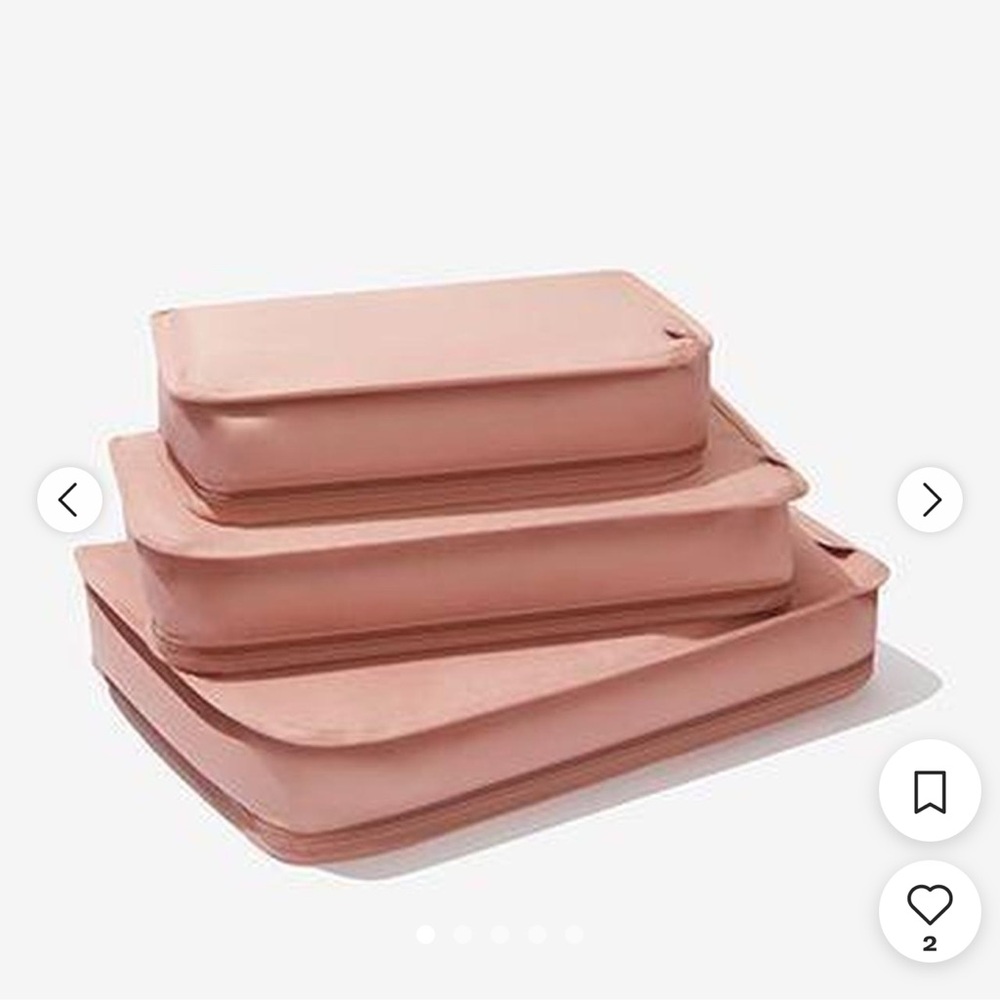 NWOT - Hanky Panky Set of 3 Pink Packing Cubes